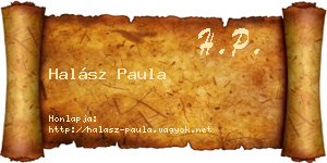 Halász Paula névjegykártya
